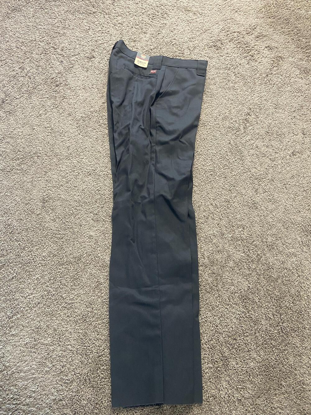 Red Kap Pants Mens 33x37 Blue Chino Straight Leg Workwear Uniform Pockets